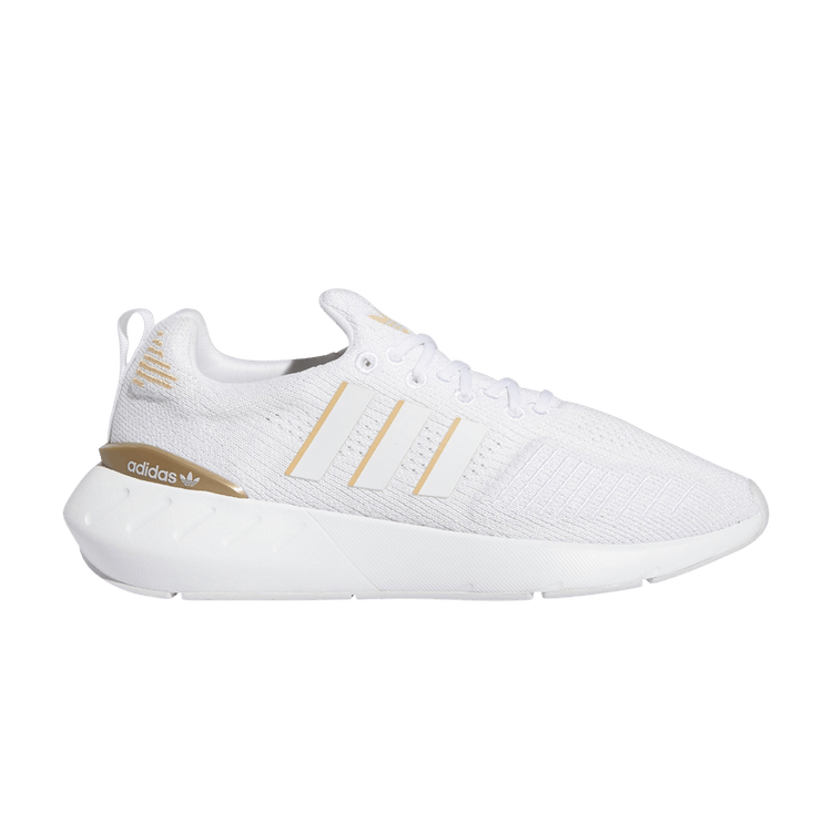 Adidas Wmns Swift Run 22 'White Gold Metallic' — Footwear White/Gold Metallic/Footwear White