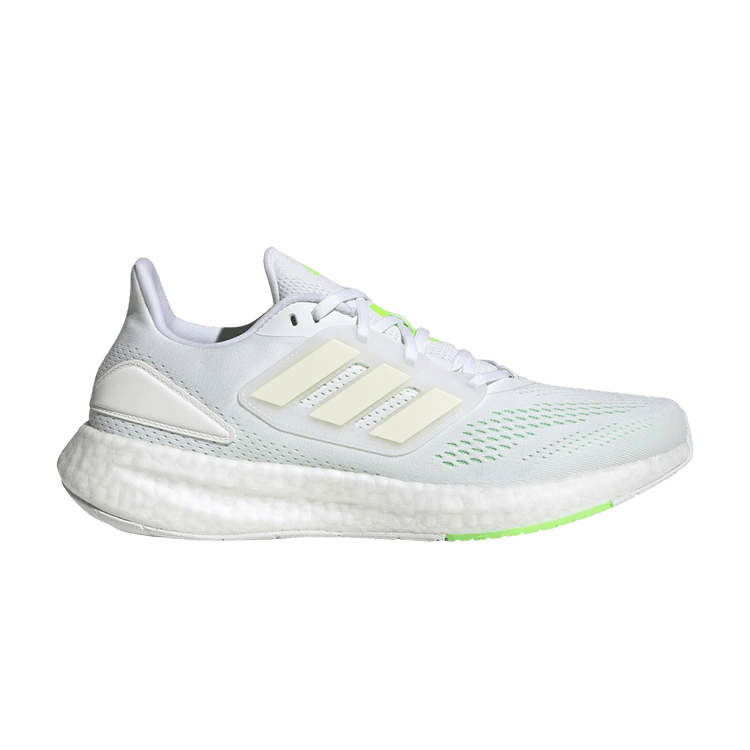 Adidas PureBoost 22 'White Beam Green' — Cloud White/Cloud White/Beam Green