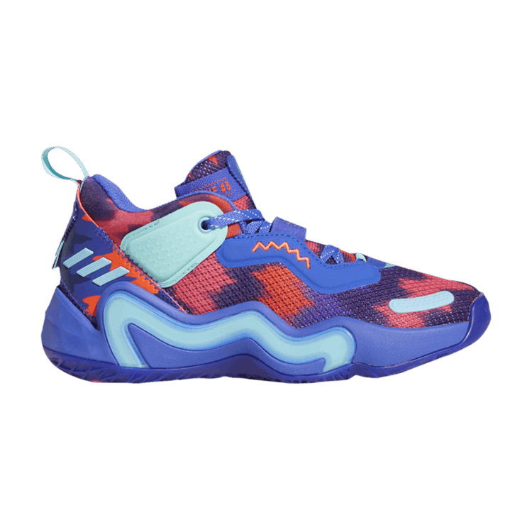 Adidas D.O.N. Issue #3 Big Kid 'Cadet Sonic Ink' — Sonic Ink/Pulse Aqua/Solar Red