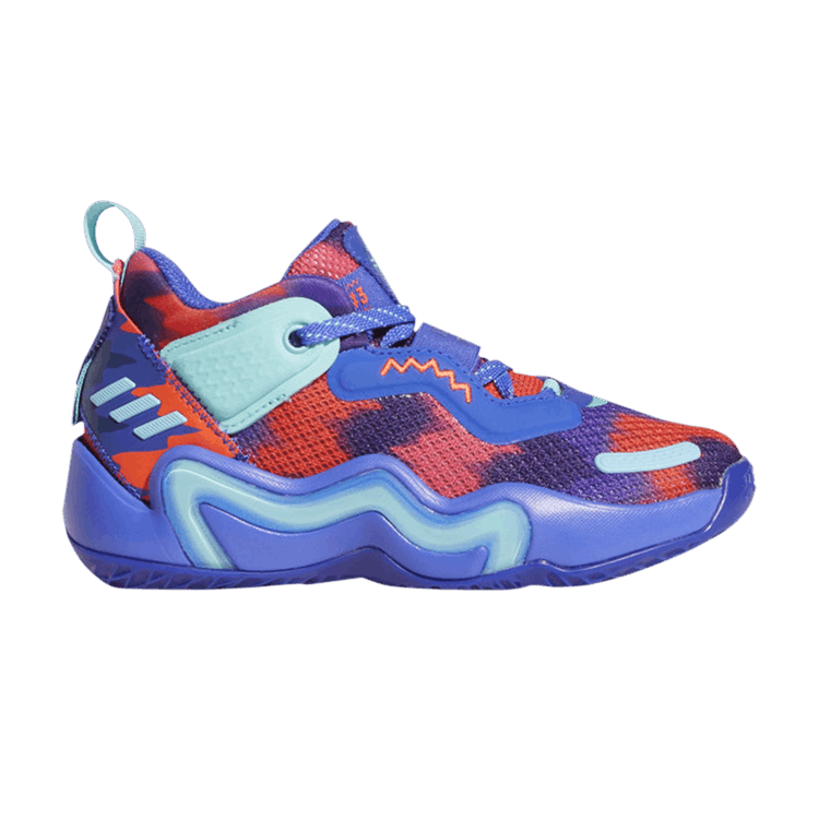 Adidas D.O.N. Issue #3 Little Kid 'Cadet Sonic Ink' — Sonic Ink/Pulse Aqua/Solar Red