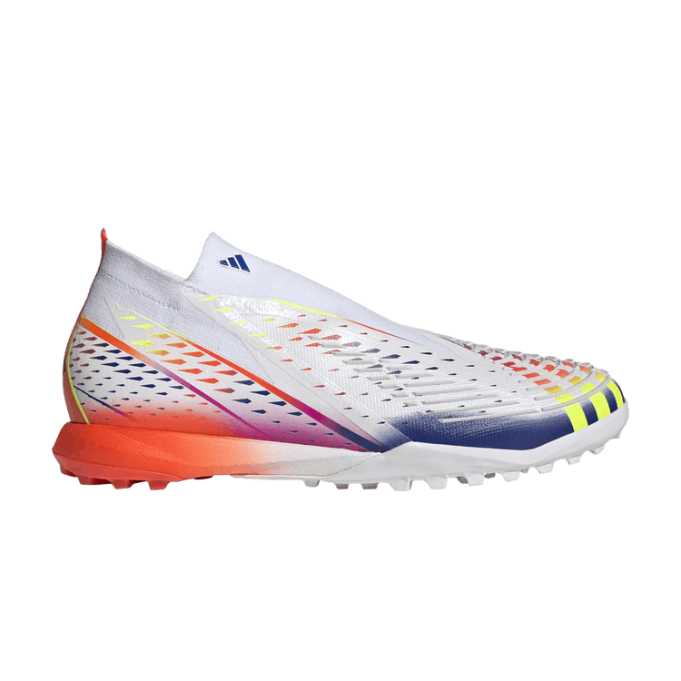 Adidas Predator Edge.1 TF 'Al Rihla Pack - White' — Cloud White/Solar Yellow/Power Blue