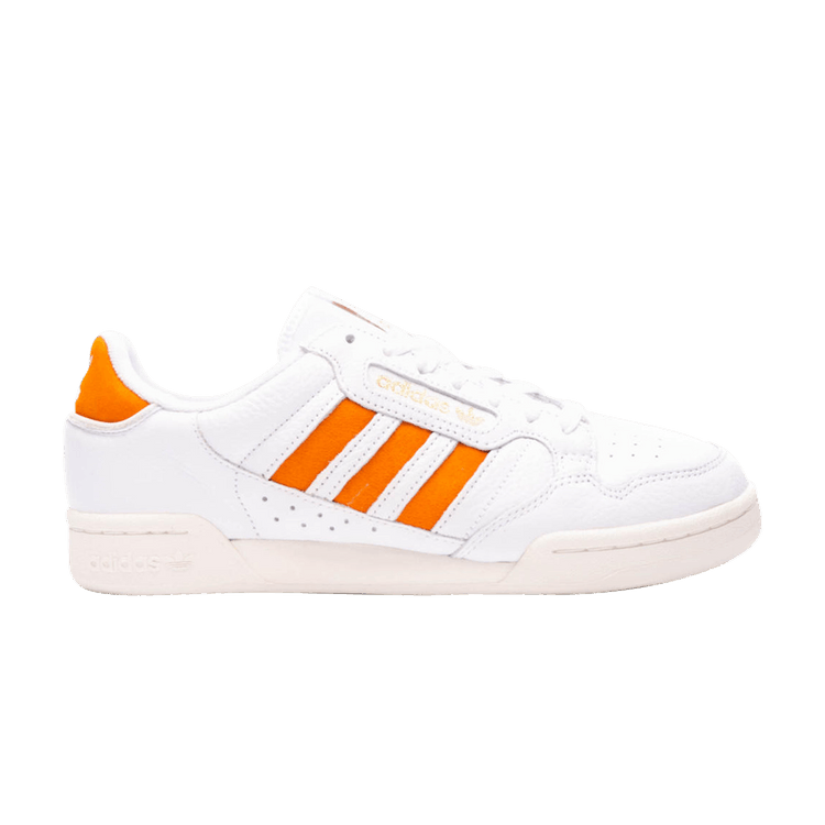 Adidas Continental 80 Stripes 'White Orange Rush' — Cloud White/Orange Rush/Off White
