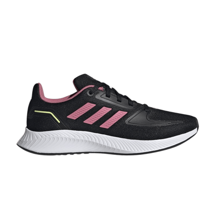 Adidas Runfalcon 2.0 J 'Black Rose Tone' — Core Black/Rose Tone/Pulse Yellow