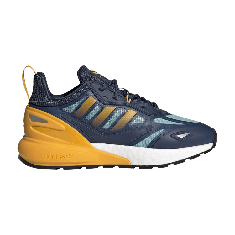 Adidas ZX 2K Boost 2.0 J 'Crew Navy Semi Solar Gold' — Crew Navy/Semi Solar Gold/Core Black