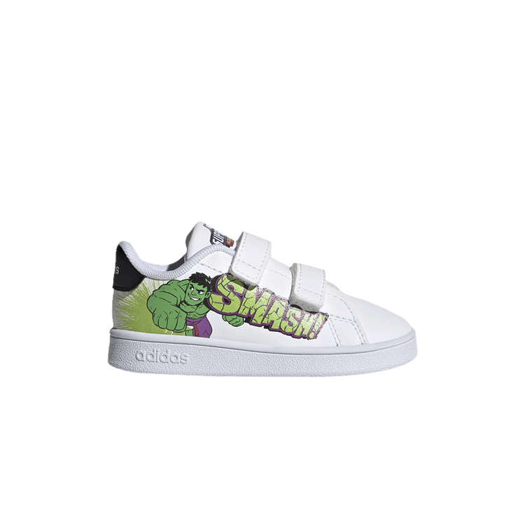 Marvel x adidas Advantage Infant 'Hulk' — Cloud White/Cloud White/Core Black