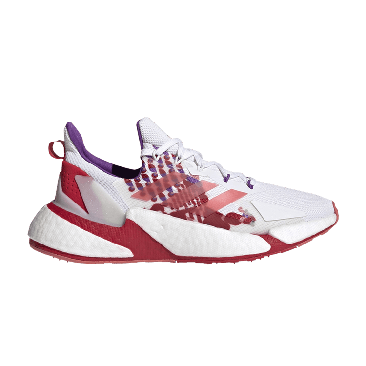Adidas Wmns X9000L4 'Chinese New Year' — Cloud White/Active Purple/Scarlet