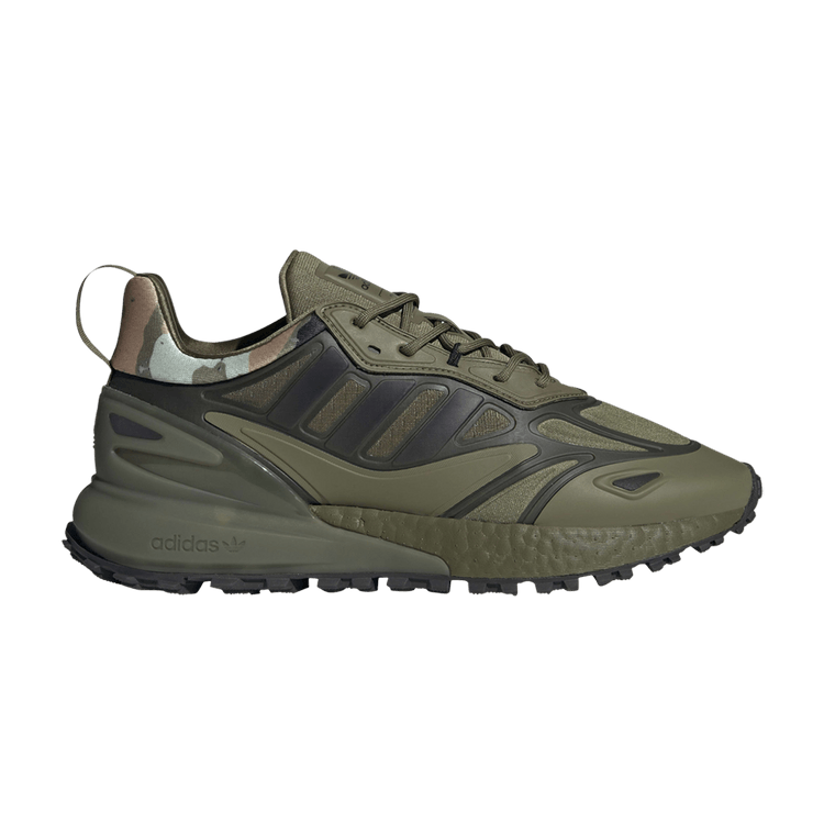 Adidas ZX 2K Boost 2.0 Trail 'Focus Olive Camo' — Focus Olive/Core Black/Focus Olive