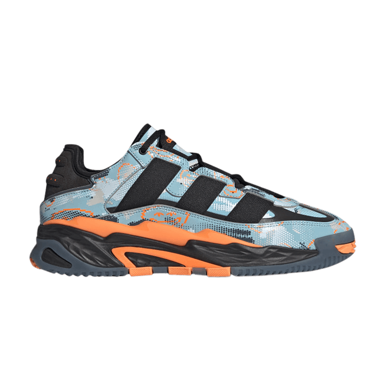 Adidas Niteball 'Light Aqua Camo' — Light Aqua/Core Black/Signal Orange