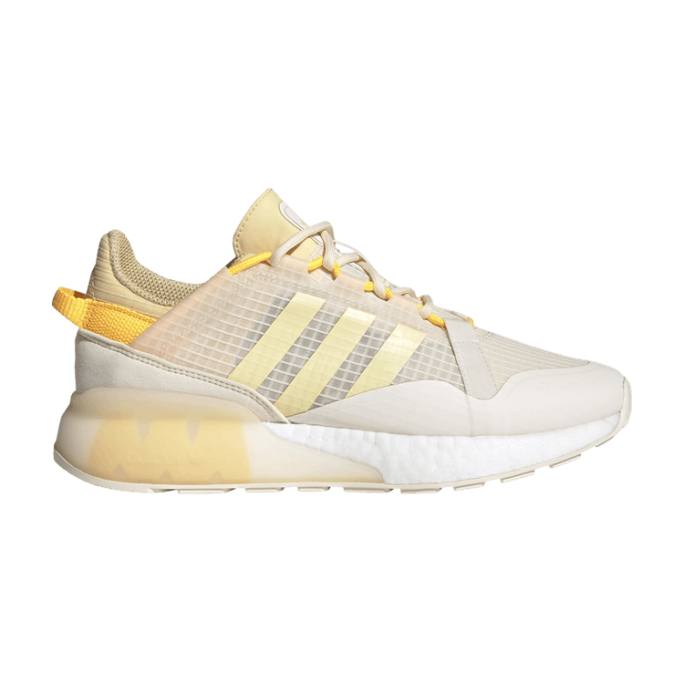 Adidas Wmns ZX 2K Boost Pure 'Wonder White Orange Tint' — Wonder White/Orange Tint/Solar Gold