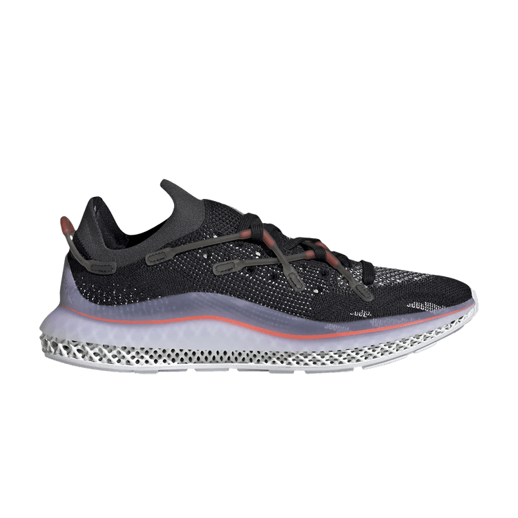 Adidas 4D Fusio 'Black Solar Red' — Core Black/Cloud White/Solar Red