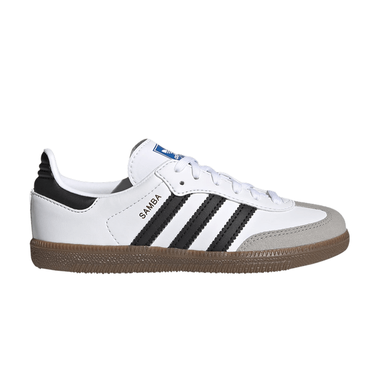 adidas Samba OG J 'White Black Gum' — Cloud White/Core Black/Gum