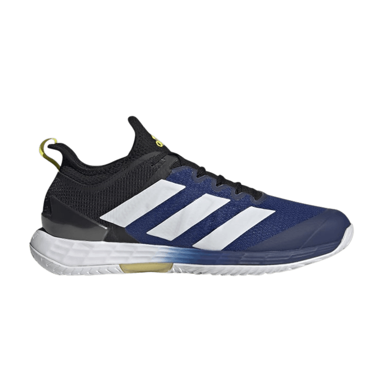 Adidas Adizero Ubersonic 4 'Black Victory Blue' — Core Black/Acid Yellow/Victory Blue