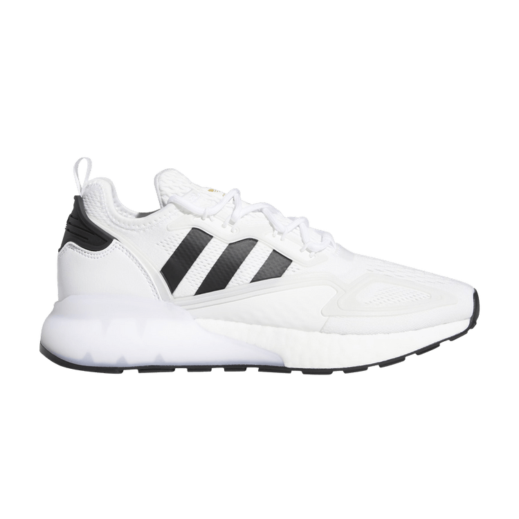 Adidas Wmns ZX 2K Boost 'White Black' — Cloud White/Core Black/Gold Metallic