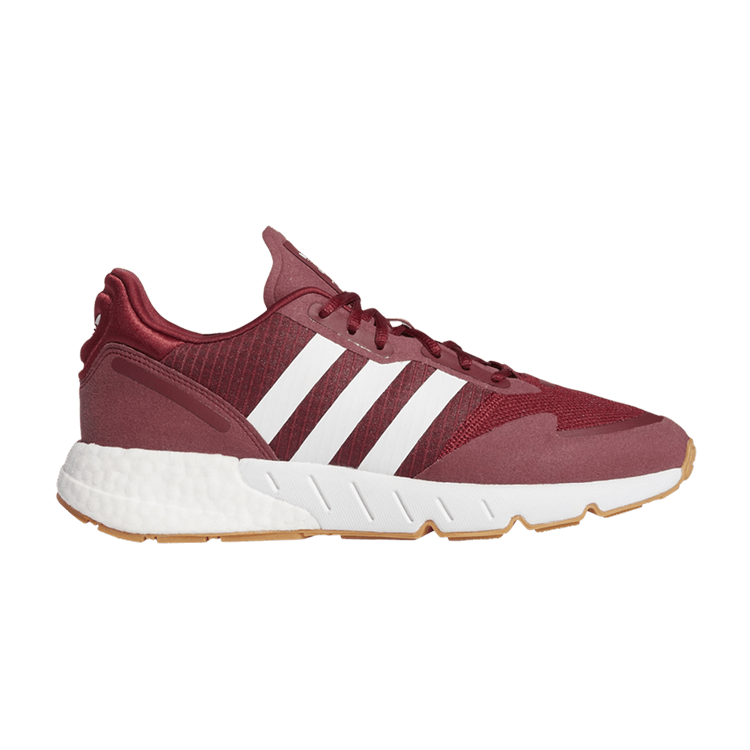 Adidas ZX 1K Boost 'Collegiate Burgundy Gum' — Collegiate Burgundy/Cloud White/Gum