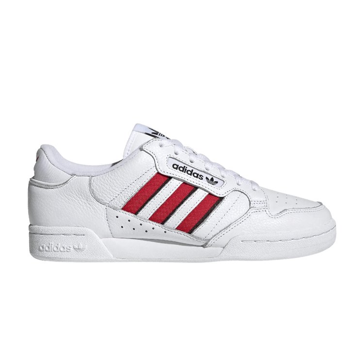 Adidas Continental 80 Stripes 'White Vivid Red' — Cloud White/Vivid Red/Core Black
