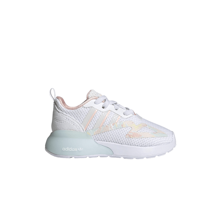 Adidas ZX 2K Infant 'White Haze Coral' — Cloud White/Cloud White/Haze Coral