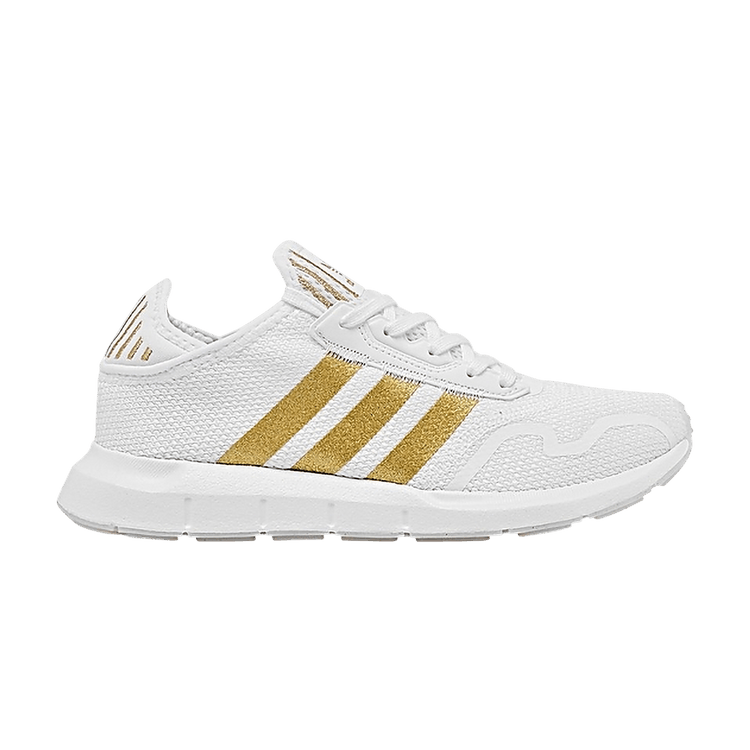 Adidas Swift Run X J 'White Gold Metallic' — Footwear White/Gold Metallic/Footwear White