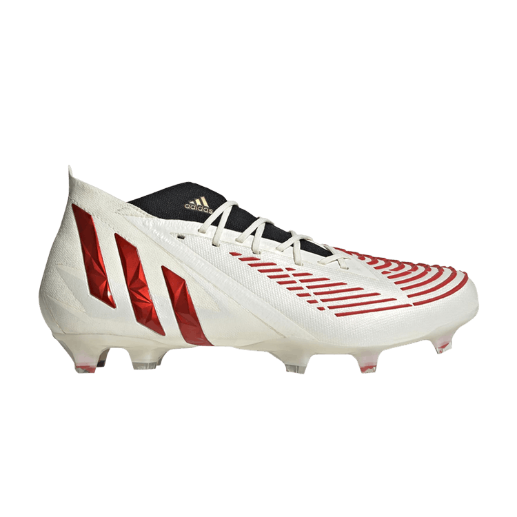 Adidas Predator Edge.1 FG 'Off White Vivid Red' — Off White/Vivid Red/Gold Metallic