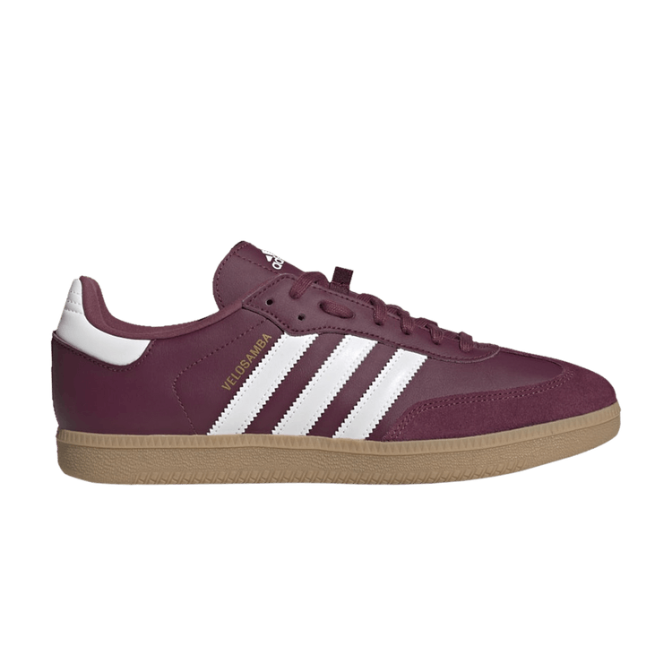Adidas Velosamba Vegan 'Victory Crimson Gum' — Victory Crimson/Cloud White/Gold Metallic