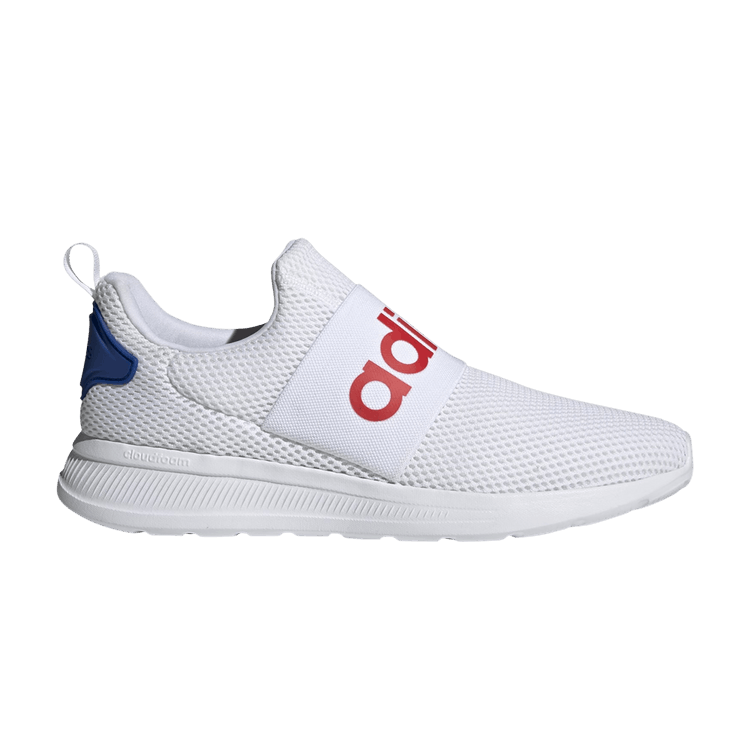 Adidas Lite Racer Adapt 4.0 'White Vivid Red' — Cloud White/Vivid Red/Royal Blue