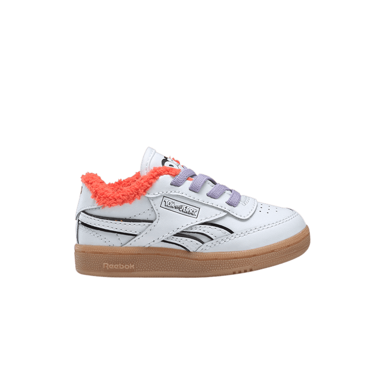 Tom & Jerry x Reebok Club C Revenge Toddler 'Droopy' — White/Gum/Black