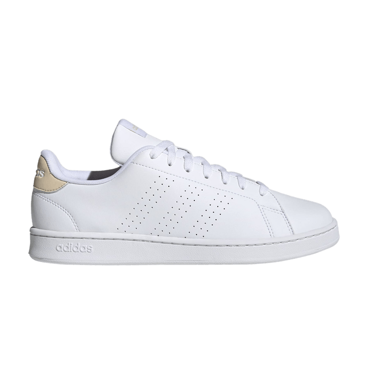 Adidas Advantage 'White Sand Strata' — Cloud White/Cloud White/Sand Strata
