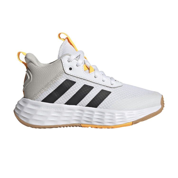 Adidas Own The Game 2.0 J 'White Black Solar Gold' — Cloud White/Core Black/Solar Gold