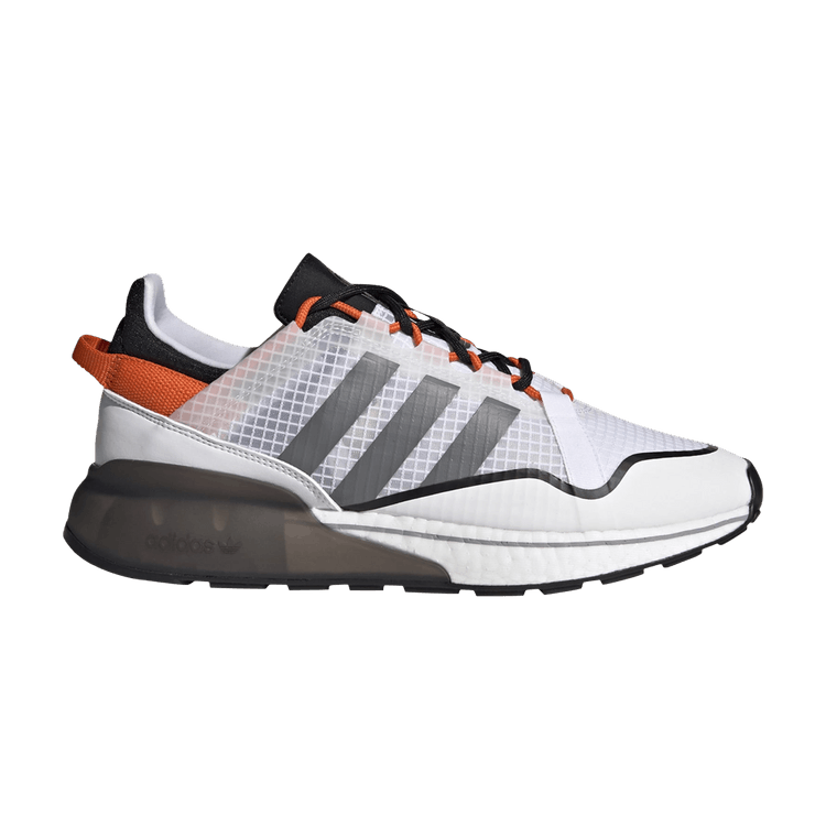 Adidas ZX 2K Boost Pure 'White Grey Orange' — Cloud White/Grey Three/Orange