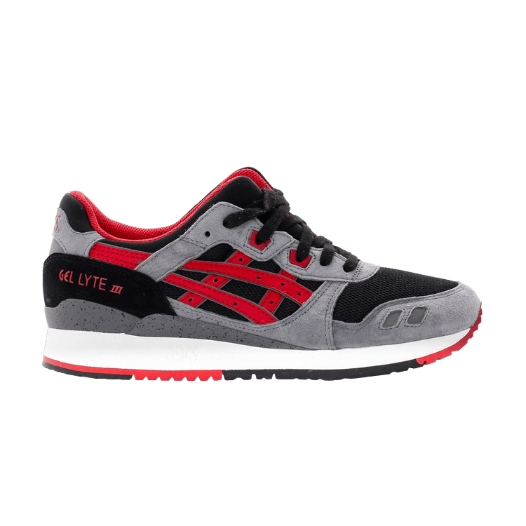 Asics Gel Lyte III 'Fiery Red' — Black/Fiery Red