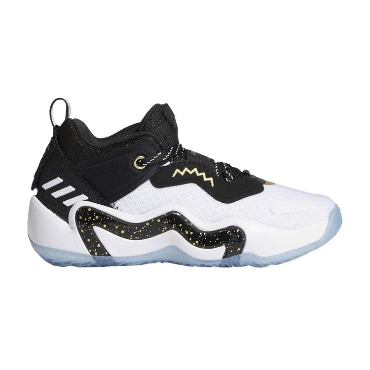Adidas D.O.N. Issue #3 Little Kid 'Gold Medal' — Core Black/Gold Metallic/Cloud White