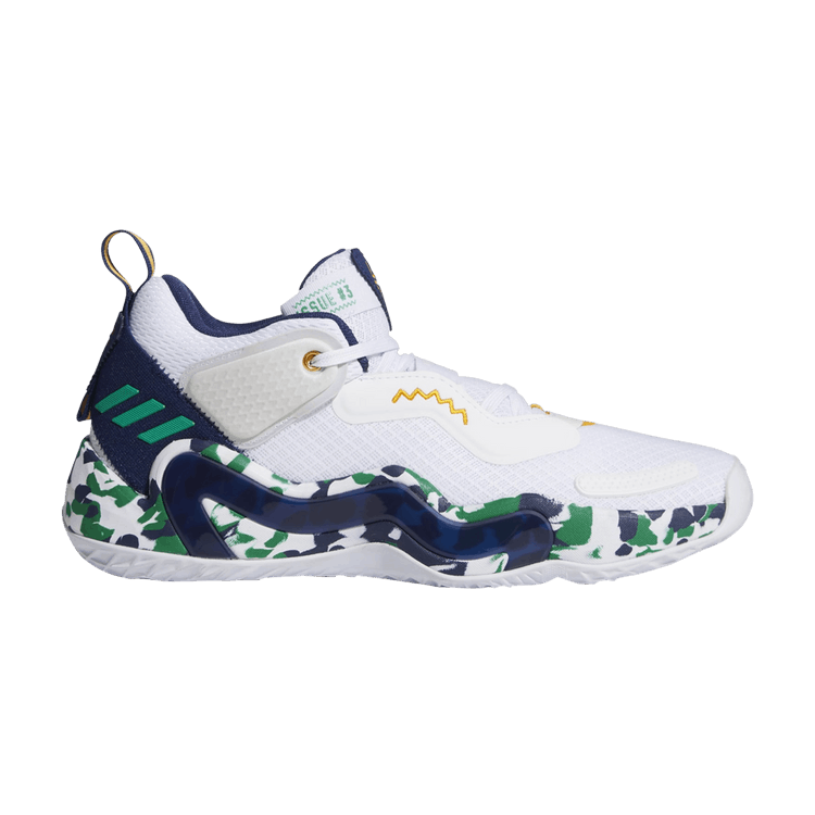 adidas D.O.N. Issue #3 'Utah Home' — Cloud White/Team Navy/Team Green