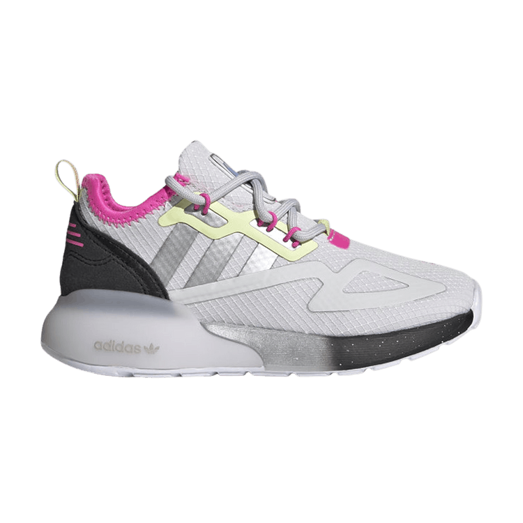 NASA x adidas ZX 2K Little Kid 'Dash Grey Silver' — Dash Grey/Silver Metallic/Yellow Tint