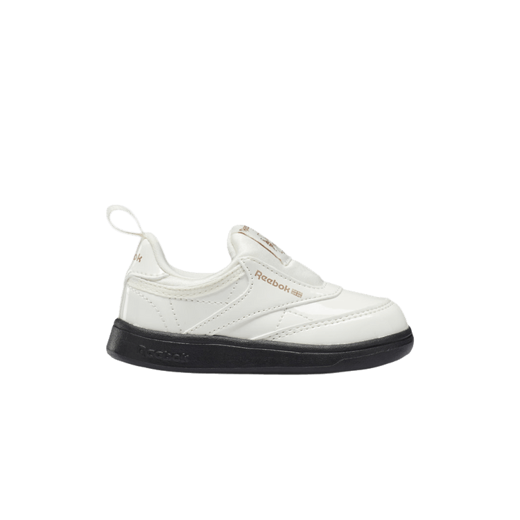 Cardi B x Reebok Club C Slip-On 3 Toddler 'Chalk Black' — Chalk/Black/Rose Gold