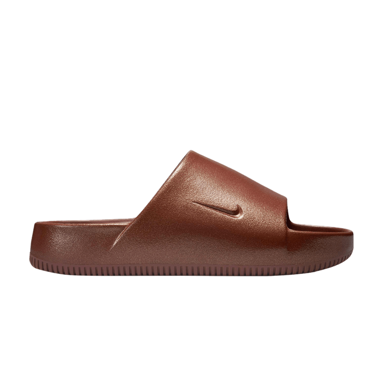Nike Wmns Calm Slide 'Shimmery Red Sepia' — Red Sepia/Red Sepia