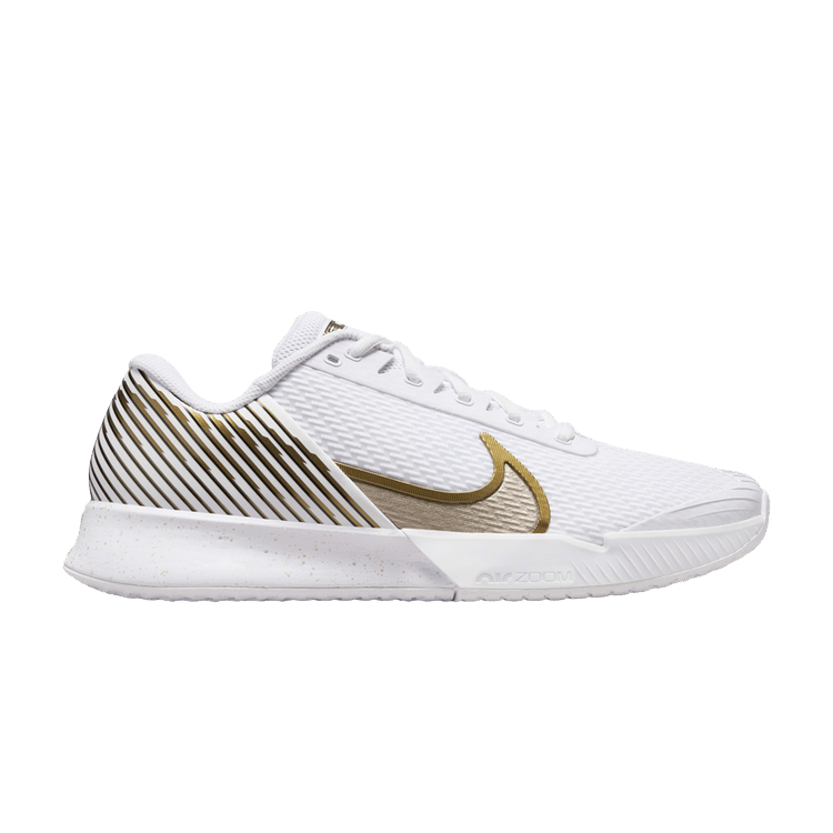 NikeCourt Air Zoom Vapor Pro 2 'Wimbledon' — White/Metallic Gold Grain/Grand Purple