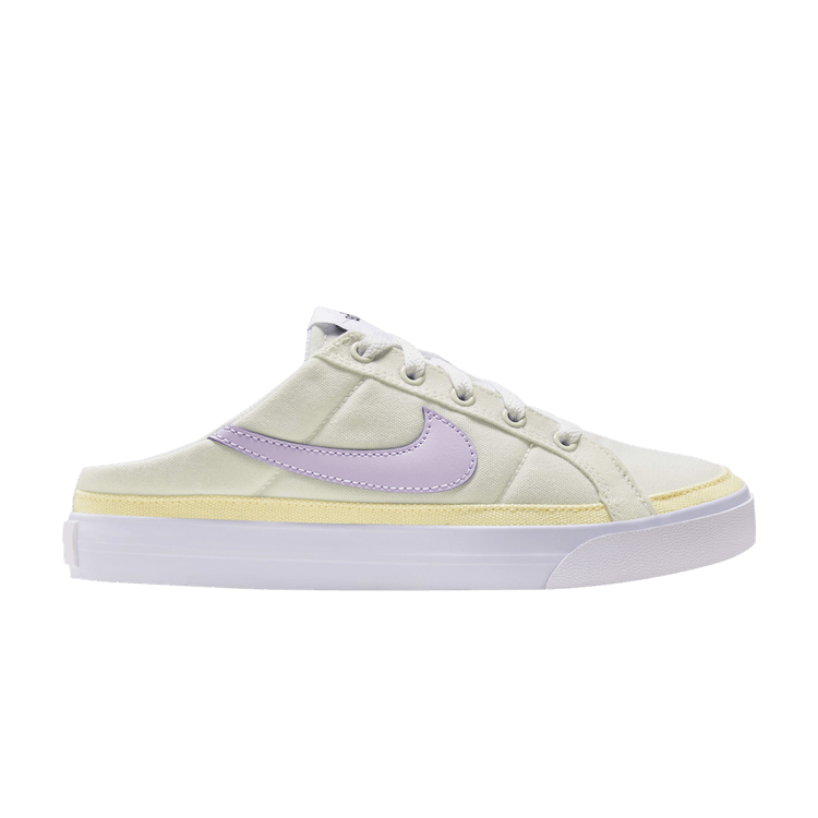 Nike Wmns Court Legacy Mule 'Sail Violet Mist' — Sail/White/Sundial/Violet Mist