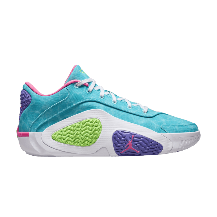 Air Jordan Tatum 2 'Wave Runner' — Hyper Jade/White/Hyper Pink/Green Strike
