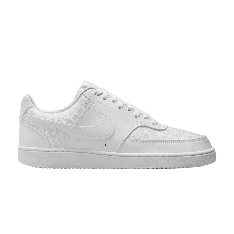 Nike Wmns Court Vision Low 'White Lace' — White/White/White