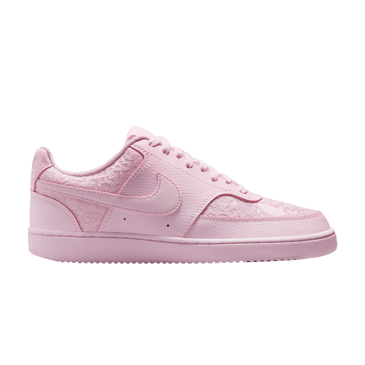 Nike Wmns Court Vision Low 'Pink Foam Lace' — Pink Foam/Pink Foam/Pink Foam