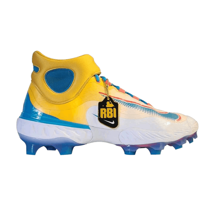 Nike RBI x Alpha Huarache Elite 3 MCS 'Multi-Color' — Yellow/Blue/White