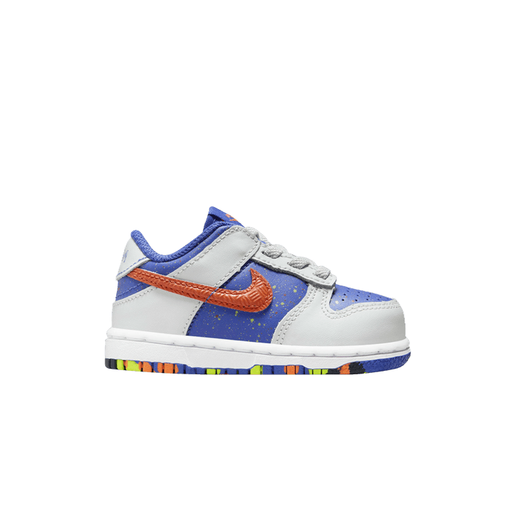 Nike Dunk Low TD 'Playground Paint Pack' — Photon Dust/Astronomy Blue/Volt/Total Orange