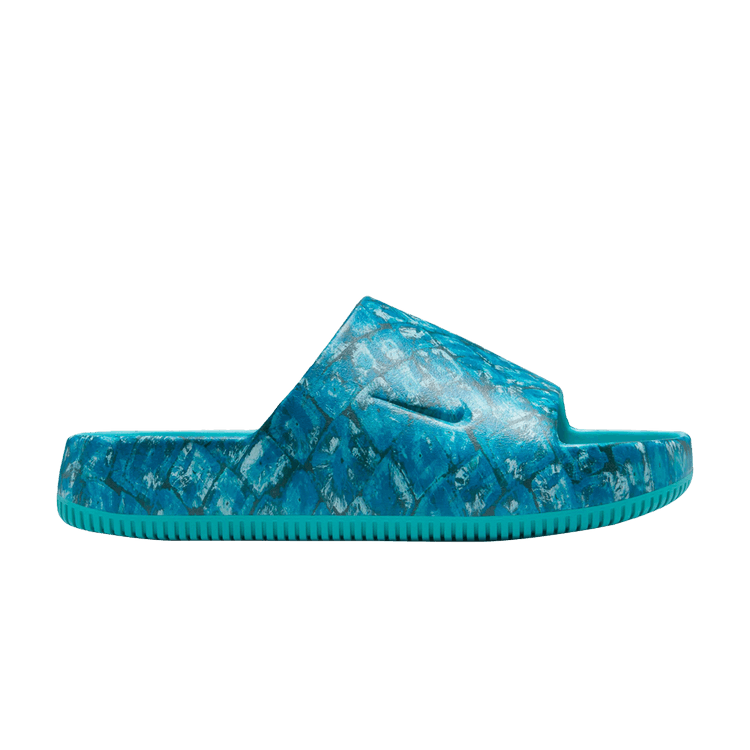 NorBlack NorWhite x Nike Wmns Calm Slide 'Artist Collection' — Dusty Cactus/Armory Navy/Dynamic Turquoise