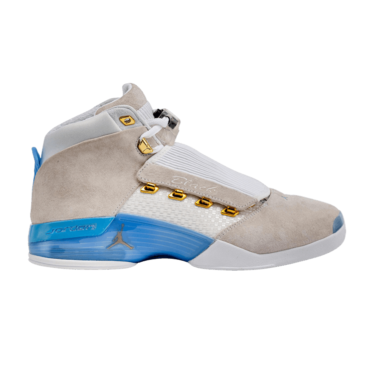 OVO x Air Jordan 17 Retro 'White Valor Blue' Sample — White/Valor Blue/Metallic Gold