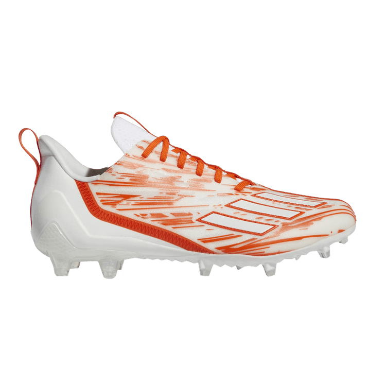 adidas Adizero Cleat 'White Team Orange' — Cloud White/Team Orange/Cloud White