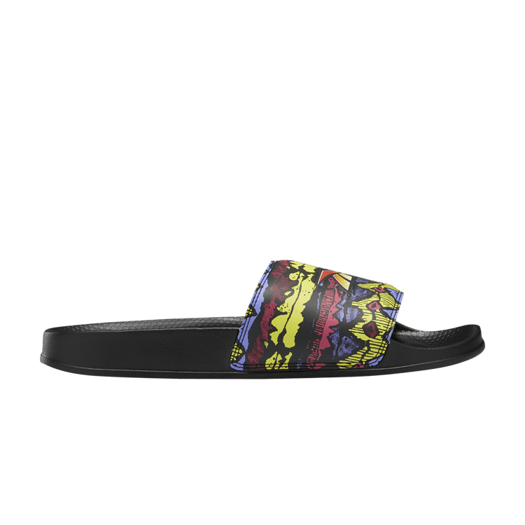 Street Fighter x Reebok Classic Slide 'Train Hard, Game Hard - Black' — Core Black/Core Black/Core Black
