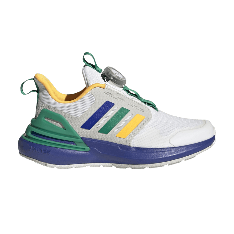 Adidas RapidaSport Bounce BOA J 'White Blue Green' — Cloud White/Lucid Blue/Court Green