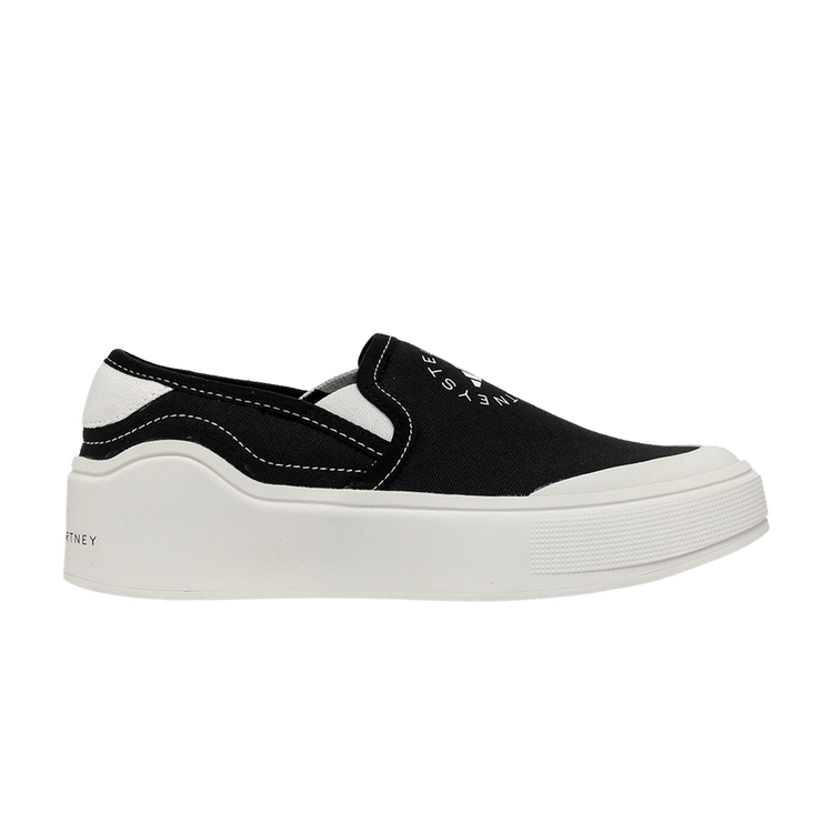 Stella McCartney x adidas Wmns Court Slip-On 'Core Black' — Core Black/Footwear White/Core Black