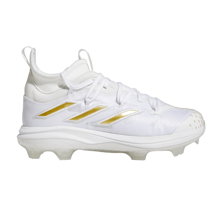Adidas Adizero Afterburner NWV J 'White Gold Metallic' — Cloud White/Gold Metallic/Cloud White