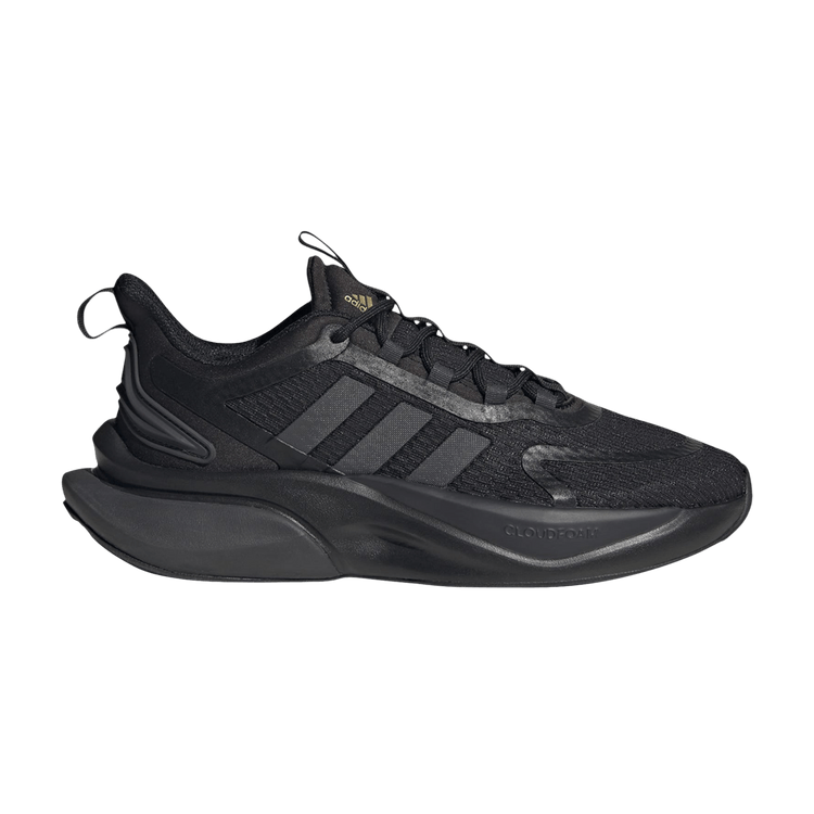 adidas Wmns AlphaBounce Plus 'Black Gold Metallic' — Core Black/Gold Metallic/Carbon