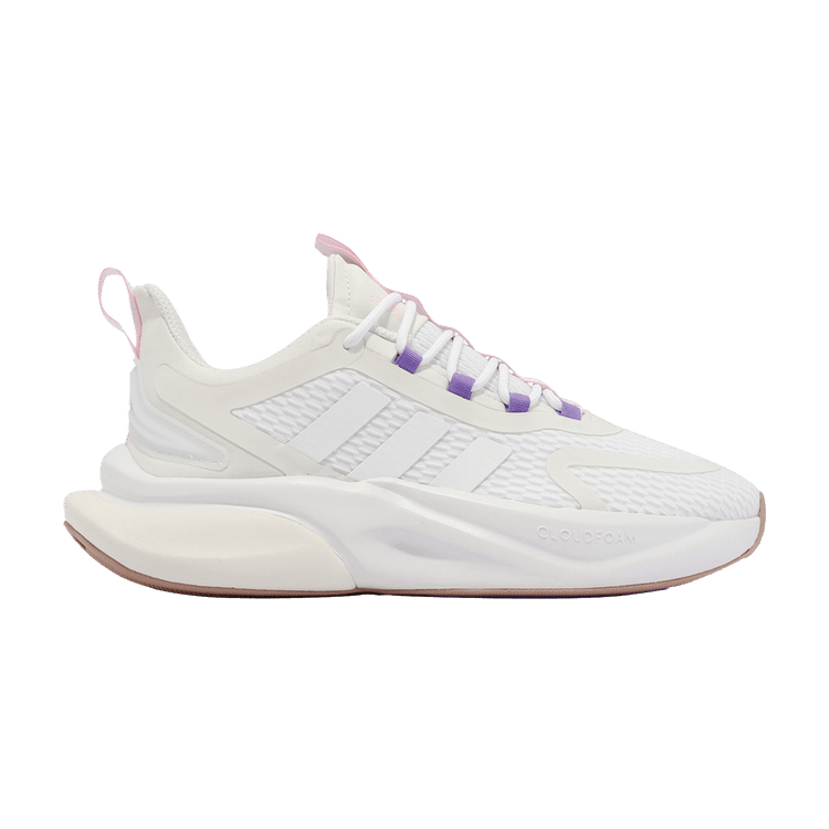 Adidas Wmns Alphabounce+ 'White College Purple' — Cloud White/Team College Purple